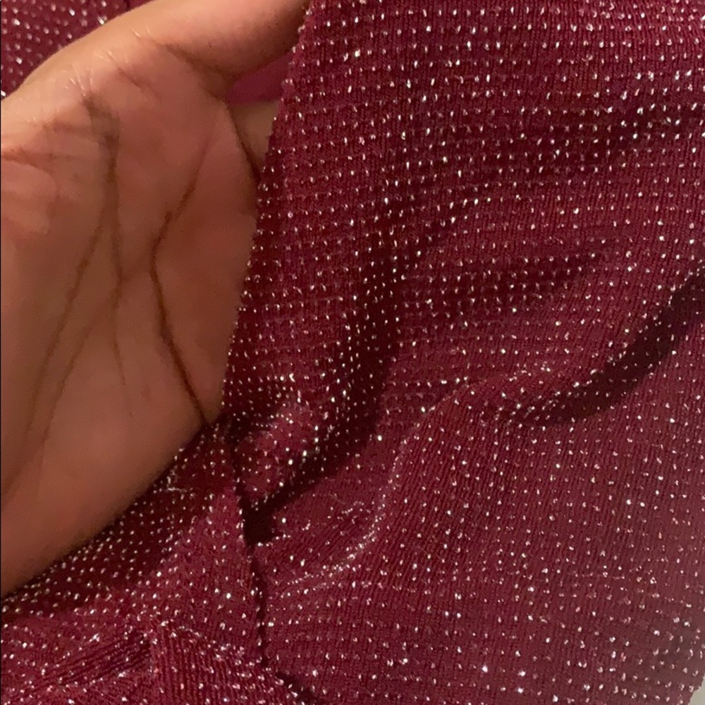 Burgundy Jumpsuit *Worn Once - Picture 2 of 4